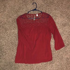 Cute dressy blouse from Old navy (maroon)